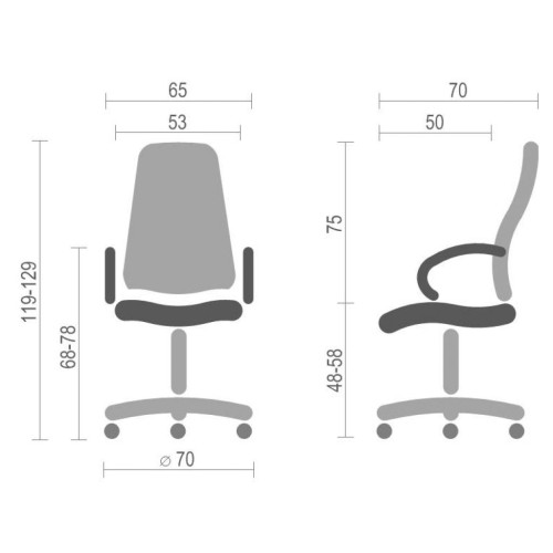 Офісне крісло АКЛАС Тироль CH MB Черное (07420)