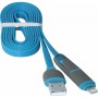 Дата кабель USB10-03BP USB - Micro USB/Lightning, blue, 1m Defender (87487)