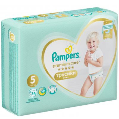 Підгузок Pampers Premium Care Pants Junior Размер 5 (12-17 кг), 34 шт. (8001090759870)