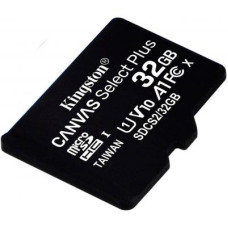 Карта пам'яті Kingston 32GB microSDHC class 10 UHS-I A1 (R-100MB/s) Canvas (SDCS2/32GBSP)