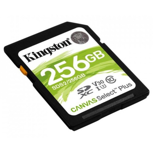 Карта пам'яті Kingston 256GB SDXC class 10 UHS-I U3 Canvas Select Plus (SDS2/256GB)