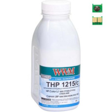 Тонер HP CLJ CP1215/CP1515/CM1312 40г Cyan +chip WWM (TC1215C)