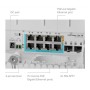 Комутатор мережевий Mikrotik CSS610-1Gi-7R-2S+OUT