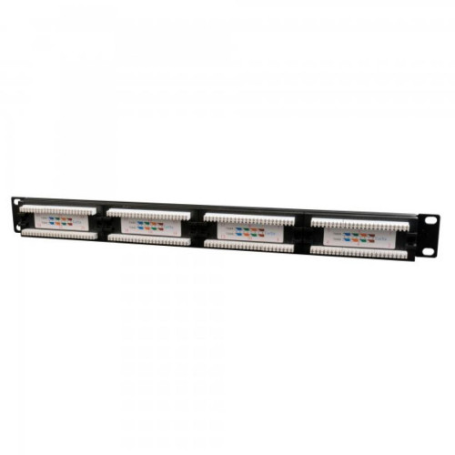 Патч-панель 19" 24xRJ-45 UTP cat.5е, 1U, тип 110 Cablexpert (NPP-C524CM-001)