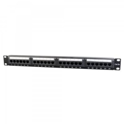 Патч-панель 19" 24xRJ-45 UTP cat.5е, 1U, тип 110 Cablexpert (NPP-C524CM-001)