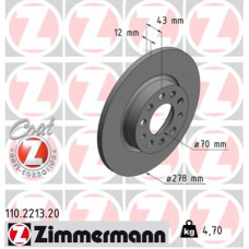 Гальмівний диск ZIMMERMANN 110.2213.20