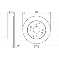 Гальмівний диск Bosch 0 986 479 504