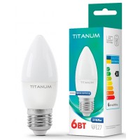 Лампочка TITANUM C37 6W E27 3000K (TLС3706273)