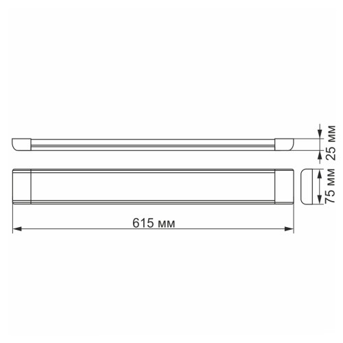 Світильник Videx LED 27W 0,6М 5000K (VL-BN-27065)