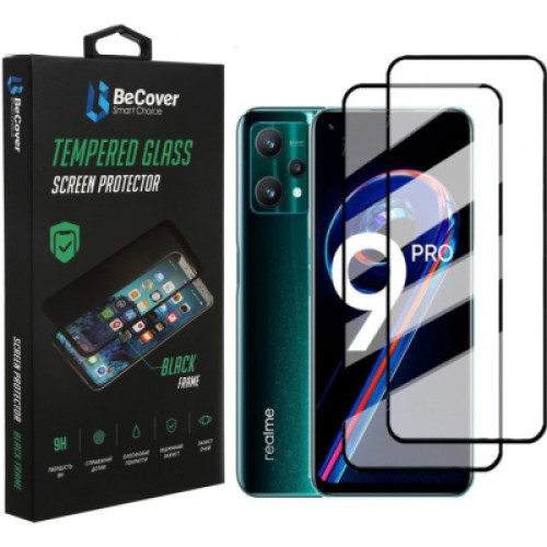 Скло захисне BeCover Realme 9 Pro / 9i Black (707878)