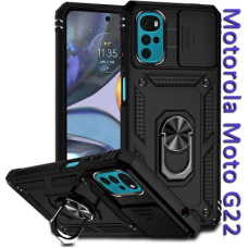 Чохол до мобільного телефона BeCover Military Motorola Moto G22 Black (708186)