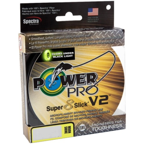 Шнур Power Pro Super 8 Slick V2 Moon Shine 275m 0.13mm 18lb/8.0kg (2266.35.68)