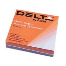 Папір для нотаток Delta by Axent "COLOR" 80Х80Х20мм, unglued (D8021)