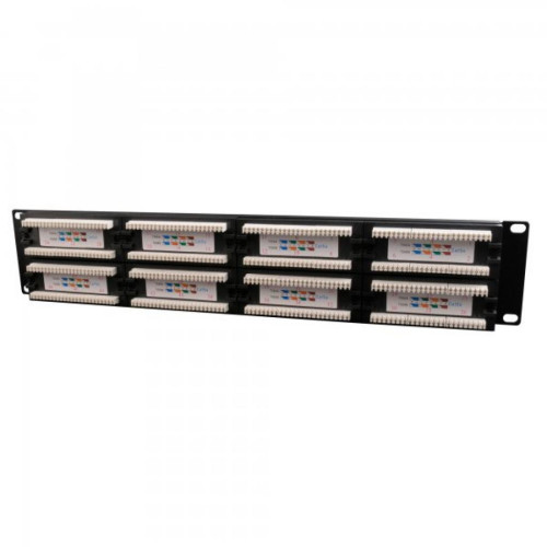 Патч-панель 19" 48xRJ-45 UTP cat.5е, 2U, тип 110 Cablexpert (NPP-C548CM-001)