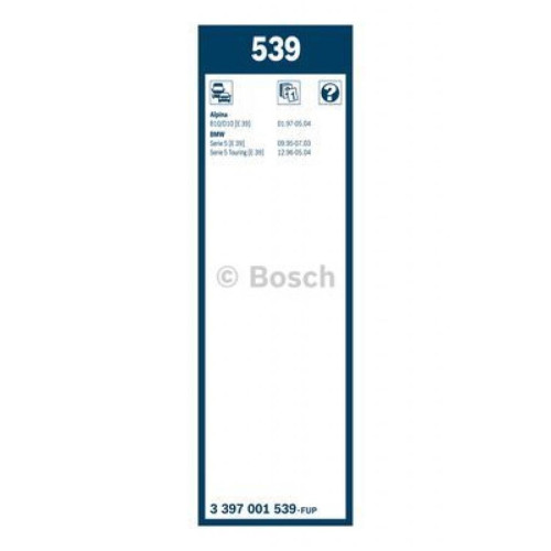 Щітка склоочисника Bosch 3 397 001 539