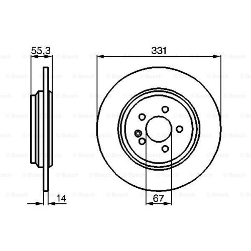 Гальмівний диск Bosch 0 986 478 995