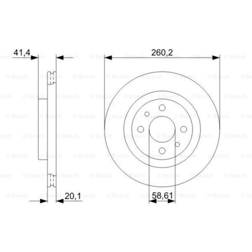 Гальмівний диск Bosch 0 986 479 346