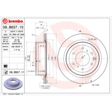 Гальмівний диск Brembo 09.B637.11