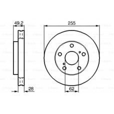 Гальмівний диск Bosch 0 986 478 726