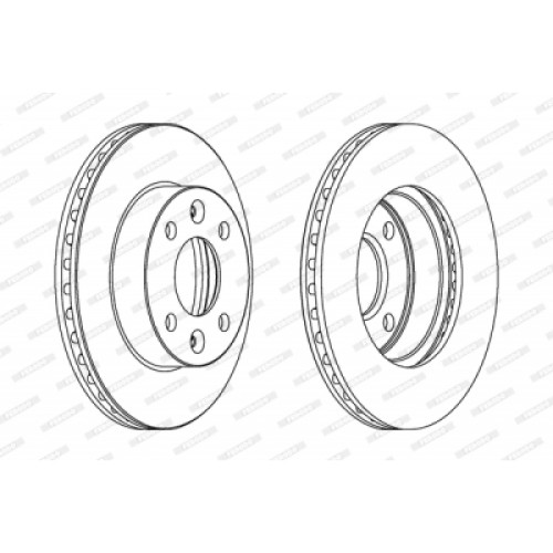 Гальмівний диск FERODO DDF1521
