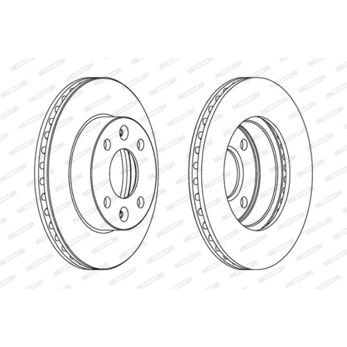 Гальмівний диск FERODO DDF1521