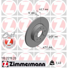 Гальмівний диск ZIMMERMANN 110.2219.20