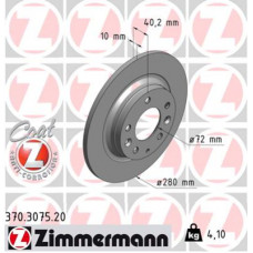 Гальмівний диск ZIMMERMANN 370.3075.20