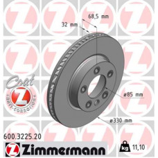Гальмівний диск ZIMMERMANN 600.3225.20