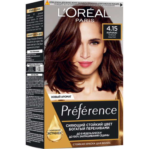 Фарба для волосся L'Oreal Paris Preference 4.15 - Темний каштан (3600520248912)