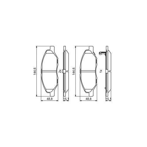 Гальмівні колодки Bosch 0986494867