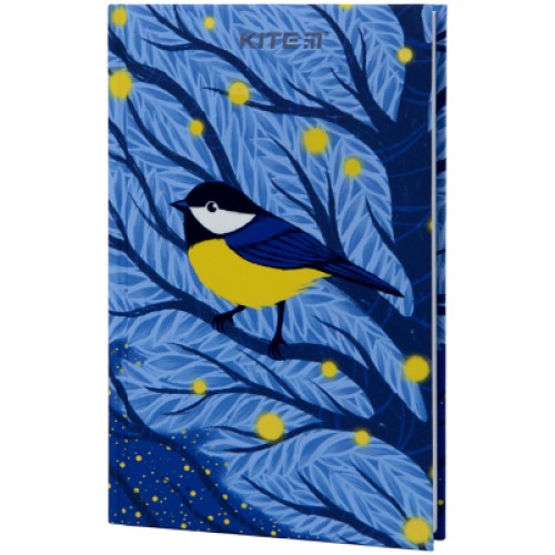 Книга записна Kite Синиця, А6, 80 аркушів, клітинка (K22-199-3)