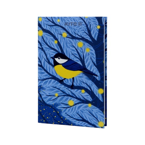 Книга записна Kite Синиця, А6, 80 аркушів, клітинка (K22-199-3)