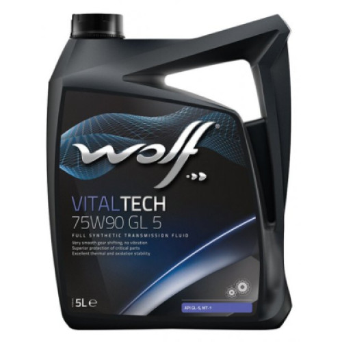 Трансмісійна олива Wolf VITALTECH 75W90 GL 5 5л (8304002)