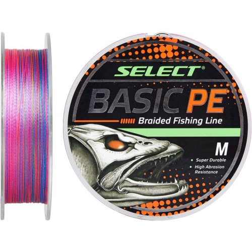 Шнур Select Basic PE 100m Multi Color 0.22mm 30lb/13.6kg (1870.30.85)