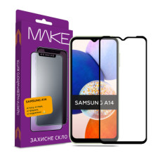 Скло захисне MAKE Samsung A14 Full Cover Full Glue (MGF-SA14)