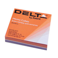 Папір для нотаток Delta by Axent "COLOR" 80Х80Х20мм, glued (D8022)