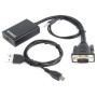 Перехідник VGA to HDMI Cablexpert (A-VGA-HDMI-01)