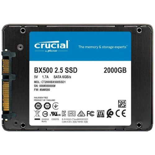 Накопичувач SSD 2.5" 2TB Micron (CT2000BX500SSD1)