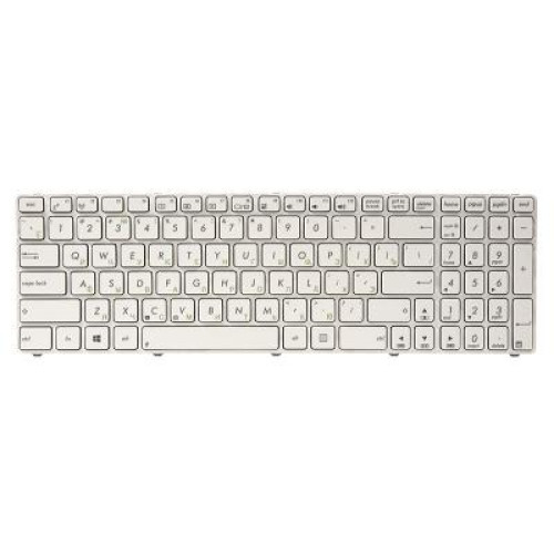 Клавіатура ноутбука PowerPlant ASUS A52,K52,X54 (K52ver) белый,белый (KB311699)