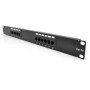 Патч-панель 19" 12хRJ-45 UTP 1U cat.5e Pipo (PP125191U)