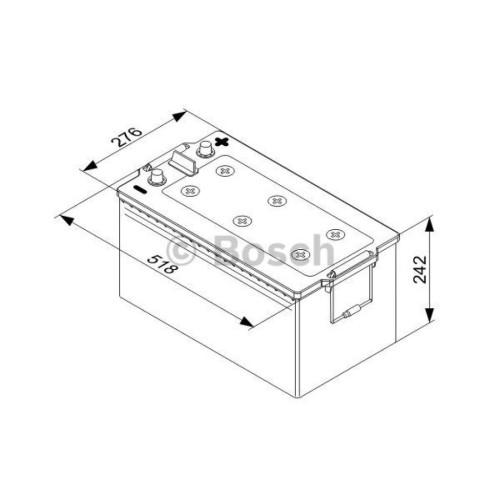 Акумулятор автомобільний Bosch 225А (0 092 T50 800)