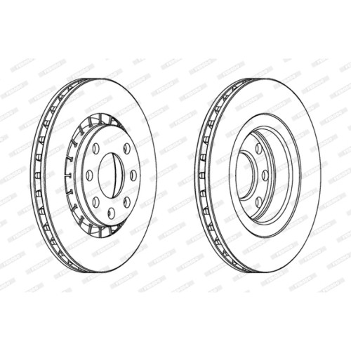 Гальмівний диск FERODO DDF206