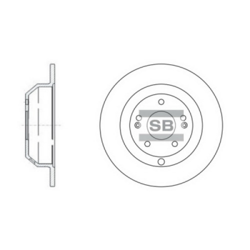 Гальмівний диск HI-Q SD1072