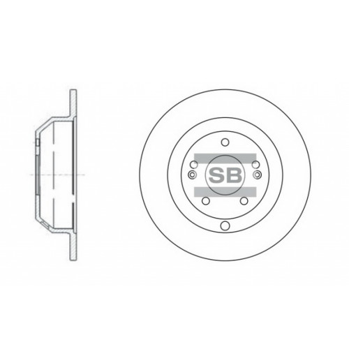 Гальмівний диск HI-Q SD1072