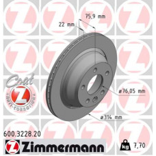 Гальмівний диск ZIMMERMANN 600.3228.20