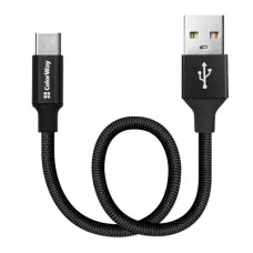 Дата кабель USB 2.0 AM to Type-C 0.25m black ColorWay (CW-CBUC048-BK)