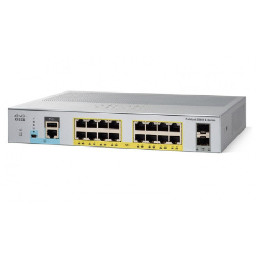 Комутатор мережевий Cisco C1000-16T-2G-L