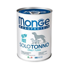 Консерви для собак Monge Dog Solo 100% тунець 400 г (8009470014243)