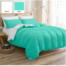 Постельное белье MirSon Бязь Premium White-mint (11-2107+11-2208) King Size (2200001172524)