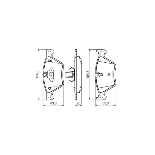 Гальмівні колодки Bosch 0 986 494 118